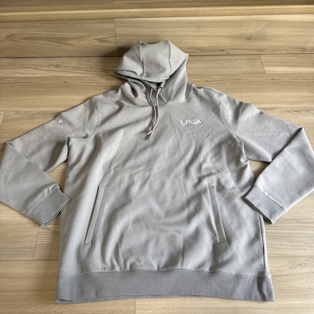 Levelwear LPGA Golf Hoodie Sweatshirt Mens XL‎ Gray Grey Pullover Embroidered